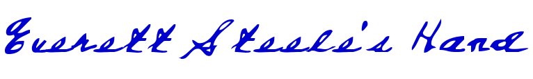 Everett Steele's Hand 字体